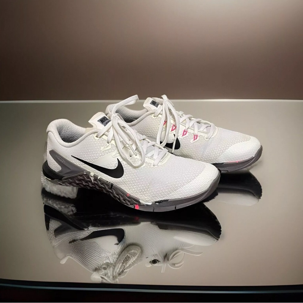 Nike White and Pink Athletic Shoes